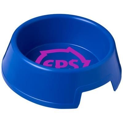 Branded Promotional JET¬†PLASTIC DOG BOWL in Blue Bowl From Concept Incentives.