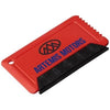 Branded Promotional FREEZE CREDIT CARD SIZED ICE SCRAPER with Rubber in Red Ice Scraper From Concept Incentives.