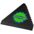 Branded Promotional AVERALL TRIANGULAR ICE SCRAPER in Black Solid Ice Scraper From Concept Incentives.