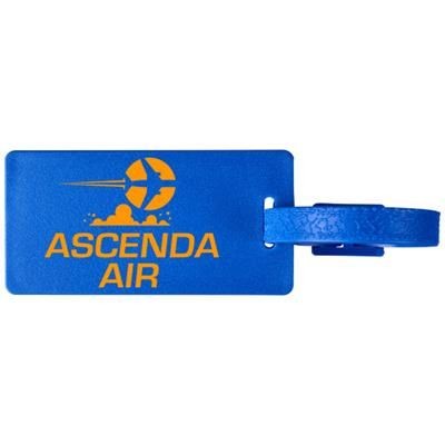 Branded Promotional RIVER WINDOW LUGGAGE TAG in Blue Luggage Tag From Concept Incentives.