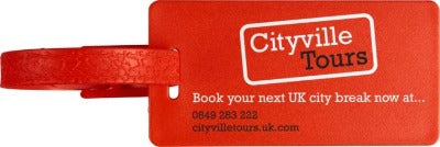 Branded Promotional RIVER WINDOW LUGGAGE TAG in Blue Luggage Tag From Concept Incentives.