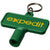 Branded Promotional MAXIMILIAN RECTANGULAR UTILITY KEY KEYCHAIN¬† in Green Keyring From Concept Incentives.