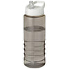 H2O TREBLE 750 ML SPOUT LID SPORTS BOTTLE in Charcoal-black Solid