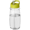 H2O PULSE 600ML SPOUT LID SPORTS BOTTLE in Clear Transparent