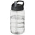 Branded Promotional BOP SPOUT LID BOTTLE - CLBK in Transparent-black Solid Sports Drink Bottle From Concept Incentives.