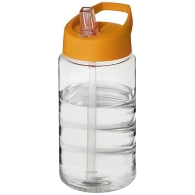 Branded Promotional BOP SPOUT LID BOTTLE - CLOR in Transparent-orange Sports Drink Bottle From Concept Incentives.