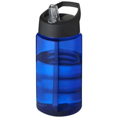 Branded Promotional BOP SPOUT LID BOTTLE - BLBK in Blue-black Solid Sports Drink Bottle From Concept Incentives.