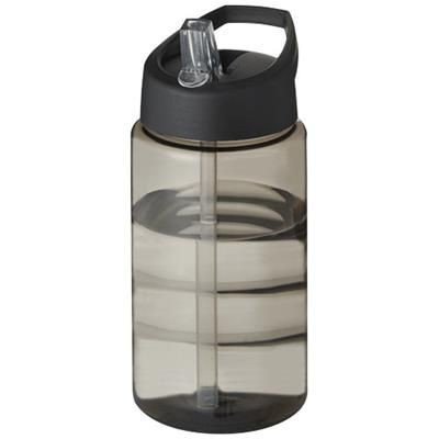 Branded Promotional BOP SPOUT LID BOTTLE - CCBK in Charcoal-black Solid Sports Drink Bottle From Concept Incentives.