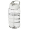 Branded Promotional BOP SPOUT LID BOTTLE - CLWH in Transparent-white Solid Sports Drink Bottle From Concept Incentives.