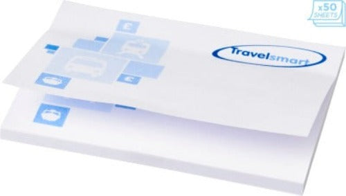 Branded Promotional STICKY-MATE BUDGET A7 STICKY NOTES 100X75 in White from Concept Incentives
