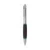 Branded Promotional SILVERGRIP PEN in Green Pen From Concept Incentives.