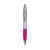 Branded Promotional ATHOS SILVER PEN in Pink Pen From Concept Incentives.