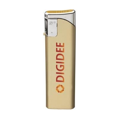 Branded Promotional LUMINADELUXE LIGHTER in Gold Lighter From Concept Incentives.