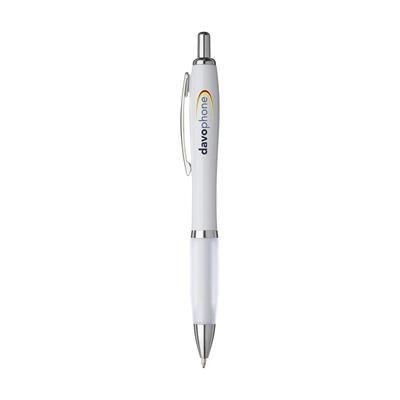 Branded Promotional ATHOSWHITE PEN in White Pen From Concept Incentives.