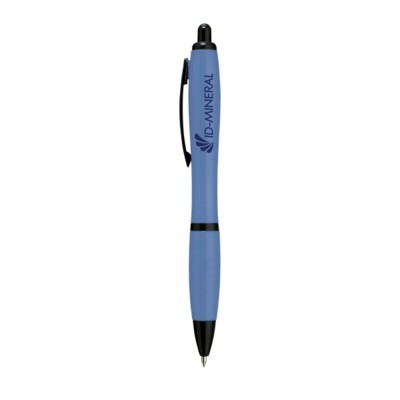 Branded Promotional ATHOSNEON in Light Blue Pen From Concept Incentives.