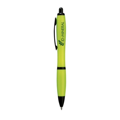 Branded Promotional ATHOSNEON in Lime Pen From Concept Incentives.