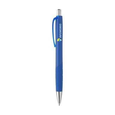 Branded Promotional RIVA PEN in Dark Blue Pen From Concept Incentives.