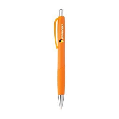 Branded Promotional RIVA PEN in Orange Pen From Concept Incentives.