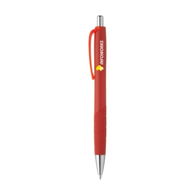 Branded Promotional RIVA PEN in Red Pen From Concept Incentives.