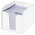 Branded Promotional VESSEL MEMO CUBE BLOCK with Memo Paper in White Solid Note Pad From Concept Incentives.