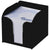 Branded Promotional VESSEL MEMO CUBE BLOCK with Memo Paper in Black Solid Note Pad From Concept Incentives.