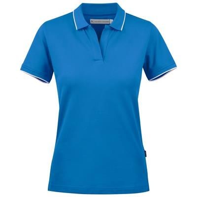 Branded Promotional GREENVILLE LADIES POLO SHIRT with Classic White Stripe at Collar & Sleeve Polo Shirt From Concept Incentives.