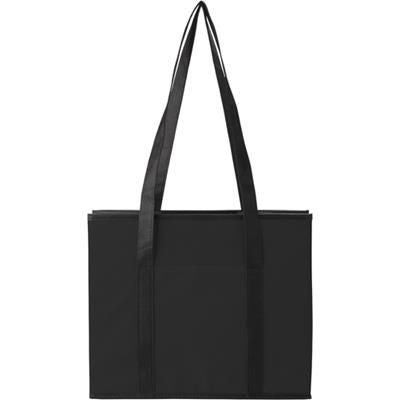 Branded Promotional NON WOVEN FOLDING CAR ORGANIZER in Black Bag From Concept Incentives.