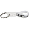 Branded Promotional AD-LOOP ¬Æ MINI ¬†KEYCHAIN in White Solid Keyring From Concept Incentives.