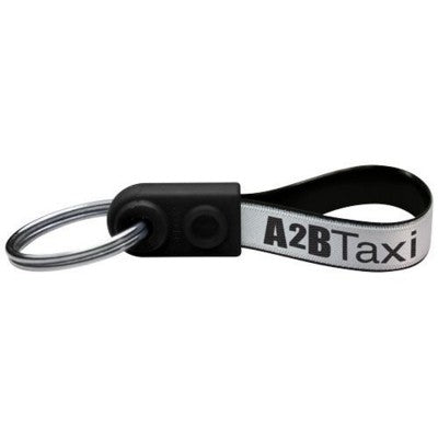 Branded Promotional AD-LOOP ¬Æ MINI ¬†KEYCHAIN in Black Solid Keyring From Concept Incentives.