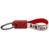 Branded Promotional AD-LOOP ¬Æ MINI ¬†KEYCHAIN in Red Keyring From Concept Incentives.