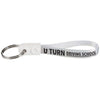 Branded Promotional AD-LOOP ¬Æ STANDARD KEYRING CHAIN in White Solid Keyring From Concept Incentives.