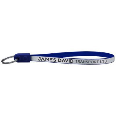 Branded Promotional AD-LOOP ¬Æ JUMBO KEYRING CHAIN in Blue Keyring From Concept Incentives.