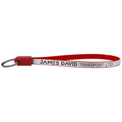 Branded Promotional AD-LOOP ¬Æ JUMBO KEYRING CHAIN in Red Keyring From Concept Incentives.