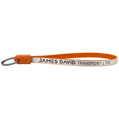 Branded Promotional AD-LOOP ¬Æ JUMBO KEYRING CHAIN in Orange Keyring From Concept Incentives.