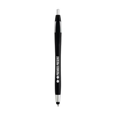 Branded Promotional PALITO TOUCH SCREEN STYLUS BALL PEN in Black Pen From Concept Incentives.