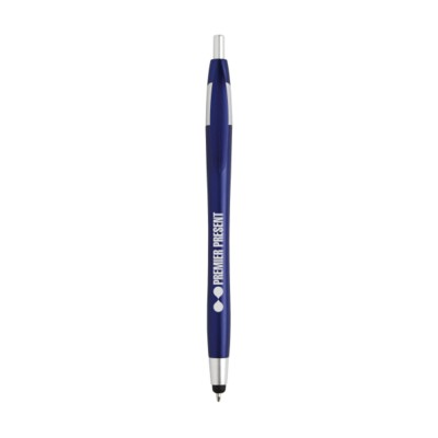 Branded Promotional PALITOTOUCH TOUCHPEN in Dark Blue Pen From Concept Incentives.