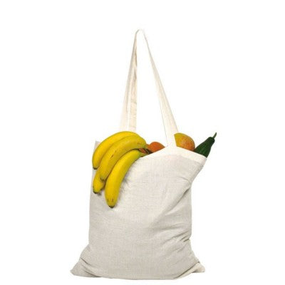 Branded Promotional MANACOR COTTON SHOPPER TOTE BAG in Natural Bag From Concept Incentives.
