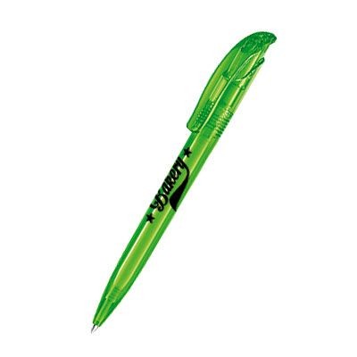 Branded Promotional SENATOR CHALLENGER CLEAR TRANSPARENT PLASTIC BALL PEN in Pale Green Pen From Concept Incentives.