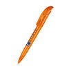 Branded Promotional SENATOR CHALLENGER CLEAR TRANSPARENT PLASTIC BALL PEN in Orange Pen From Concept Incentives.