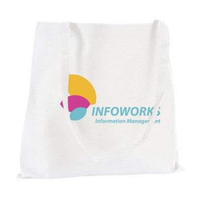 Branded Promotional SHOPPER SHOPPER TOTE BAG in White Bag From Concept Incentives.