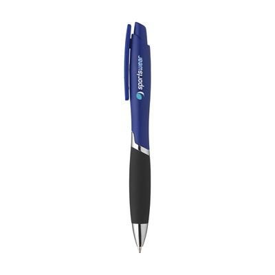 Branded Promotional LOGAN PEN in Dark Blue Pen From Concept Incentives.