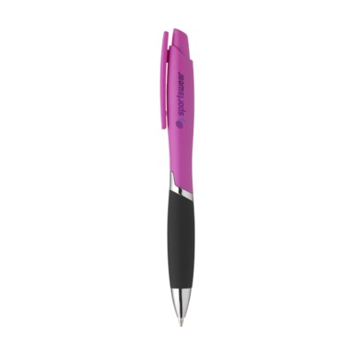 Branded Promotional LOGAN PEN in Pink Pen From Concept Incentives.