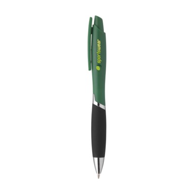 Branded Promotional LOGAN PEN in Dark Green Pen From Concept Incentives.