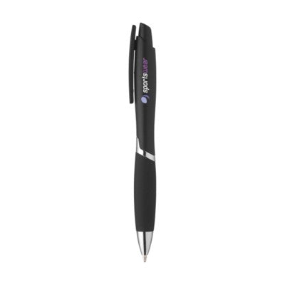 Branded Promotional LOGAN PEN in Black Pen From Concept Incentives.