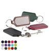 Branded Promotional BELLUNO PU RECTANGULAR KEYRING Keyring From Concept Incentives.