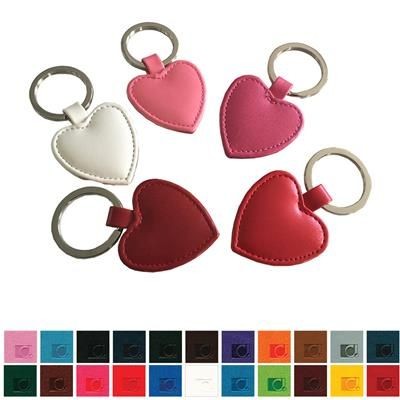 Branded Promotional HEART SHAPE KEYRING FOB BELLUNO HEART SHAPE KEYRING FOB Keyring From Concept Incentives.