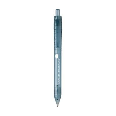 Branded Promotional BOTTLEPEN RPET PEN in Blue Pen From Concept Incentives.