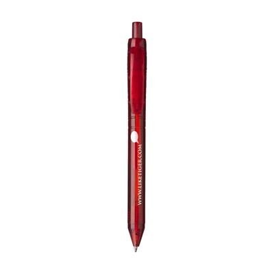 Branded Promotional BOTTLEPEN RPET PEN in Red Pen From Concept Incentives.