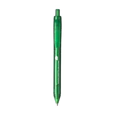 Branded Promotional BOTTLEPEN RPET PEN in Green Pen From Concept Incentives.