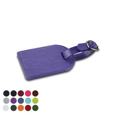 Branded Promotional SMALL BAG TAG in Belluno PU Leather Golf Bag Tag From Concept Incentives.